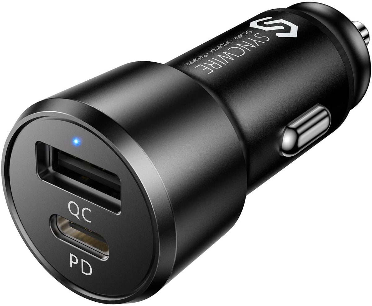 66W Car Charger with Switch - Fast & Efficient Charging - Syncwire